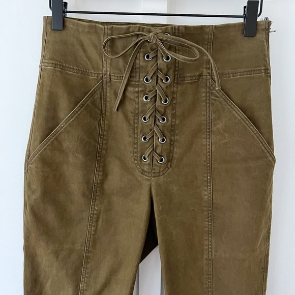 A.L.C. green kyle trouser pant - Picture 3 of 7